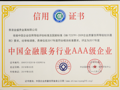 金盛貴金屬不會像金道貴金屬一樣,會繼續為全球客戶服務