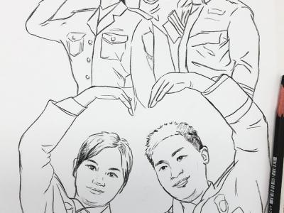 【挑戰365天正能量速寫畫】第43期:110和119領證了