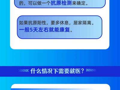“二陽”了怎么辦? 是否需要就醫?一圖了解
