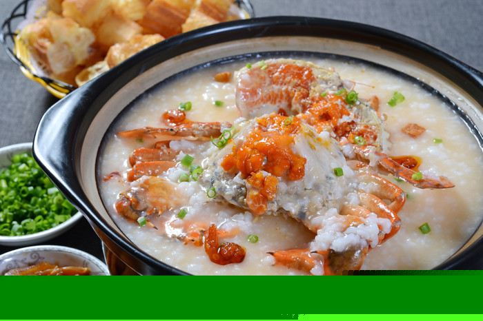 蟹肉粥的功效及其制作方法