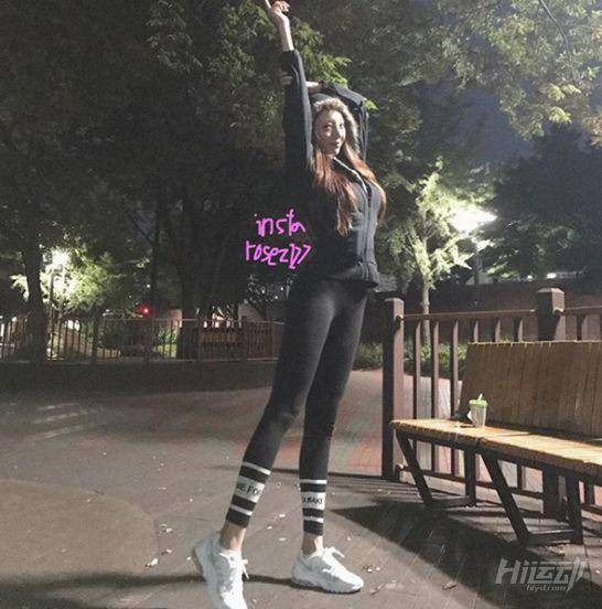 身高將近1米8韓國女神，因健身不僅腿長身材越發凹凸有致