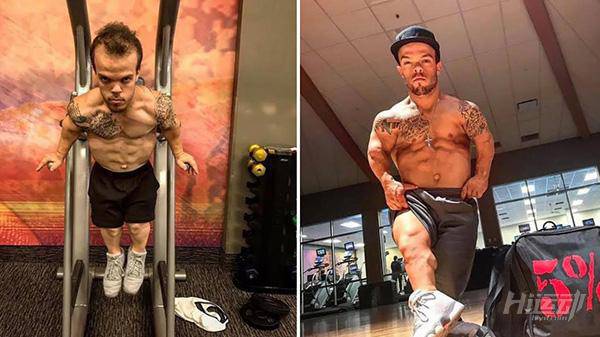 身高1米2卻夢想當消防員，付出百倍努力健身成小巨人