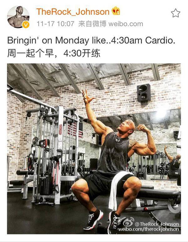 大塊頭有大智慧 巨石強森的健身歷程