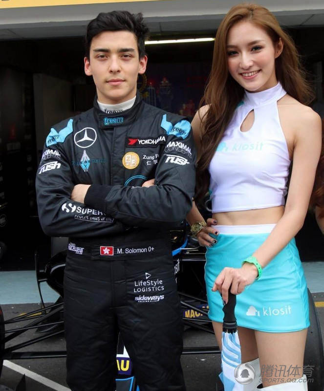 前方高能 臺灣賽車寶貝黑絲透視誘惑