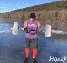 健身器械自己造：廢銅爛鐵加冰塊，冬季健身燥起來！