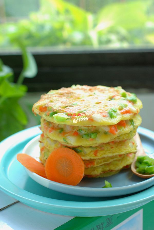 雞蛋蔬菜早餐餅的做法-家常味烙菜譜