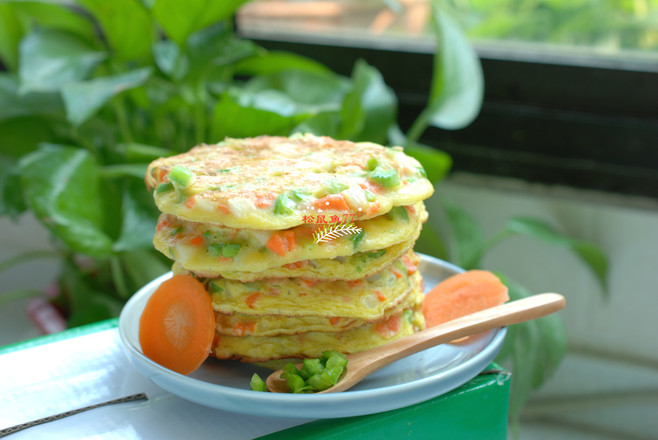 雞蛋蔬菜早餐餅的做法-家常味烙菜譜