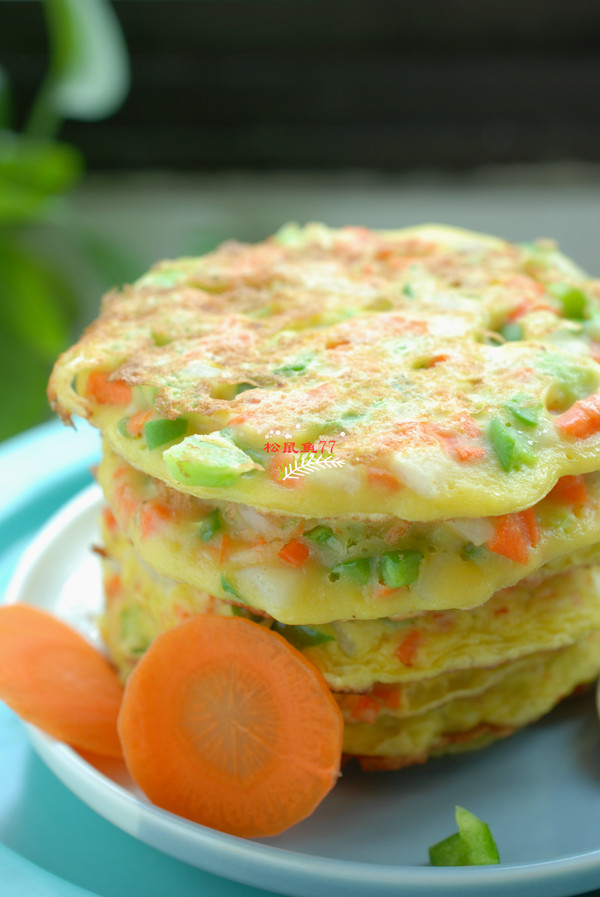 雞蛋蔬菜早餐餅的做法-家常味烙菜譜