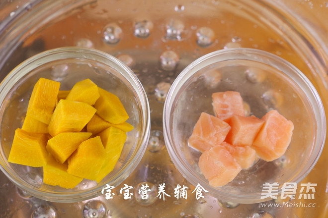 三文魚南瓜米粉的做法-家常味蒸菜譜-易網健康養生網 三文魚南瓜米粉的做法-家常味蒸菜譜