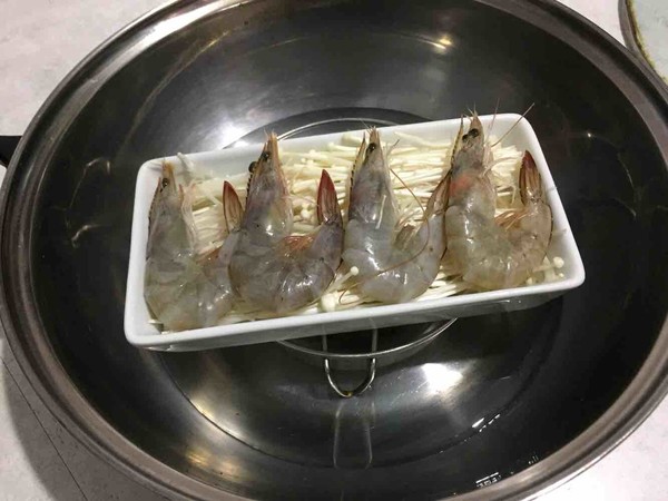 蝦蒸金針菇#午餐#的做法-家常味蒸菜譜-易網健康養生網 蝦蒸金針菇#午餐#的做法-家常味蒸菜譜