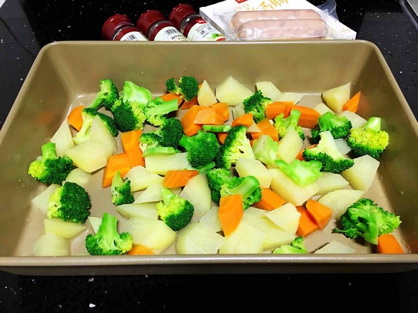 香腸烤土豆的做法-黑椒味烤菜譜-易網健康養生網 香腸烤土豆的做法-黑椒味烤菜譜