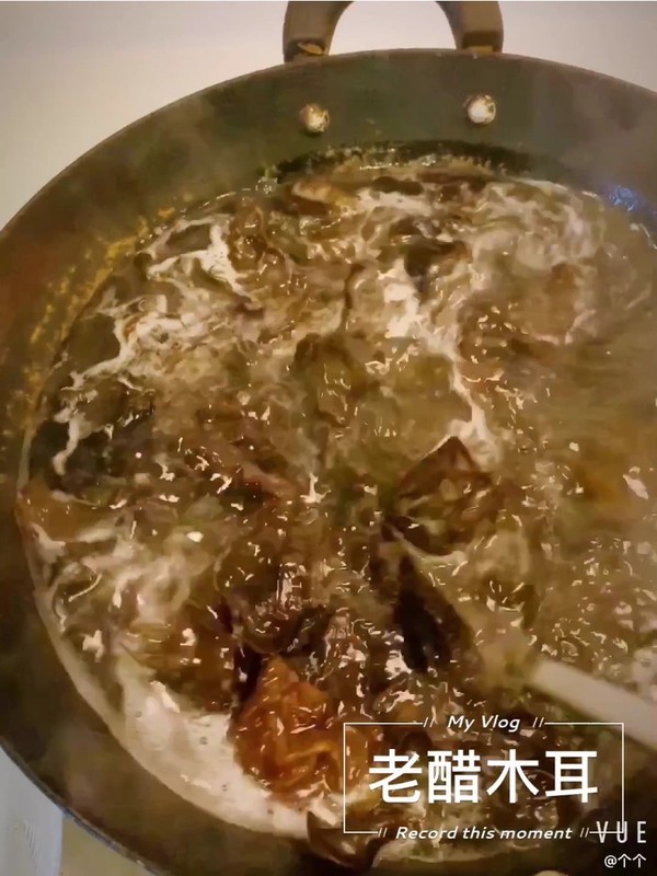 老醋木耳(CUCU有機(jī)醋)的做法-酸辣味拌菜譜