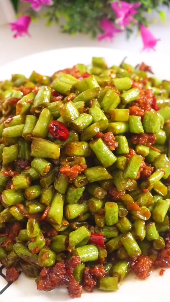 肉沫豆角的做法-咸鮮味炒菜譜