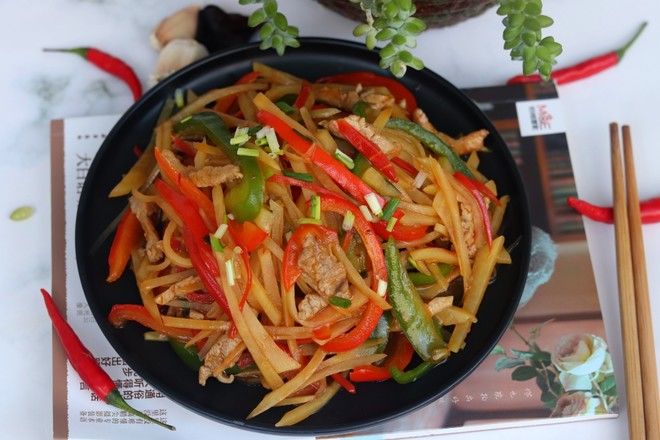 魚香土豆肉絲的做法-魚香味炒菜譜-易網健康養生網 魚香土豆肉絲的做法-魚香味炒菜譜