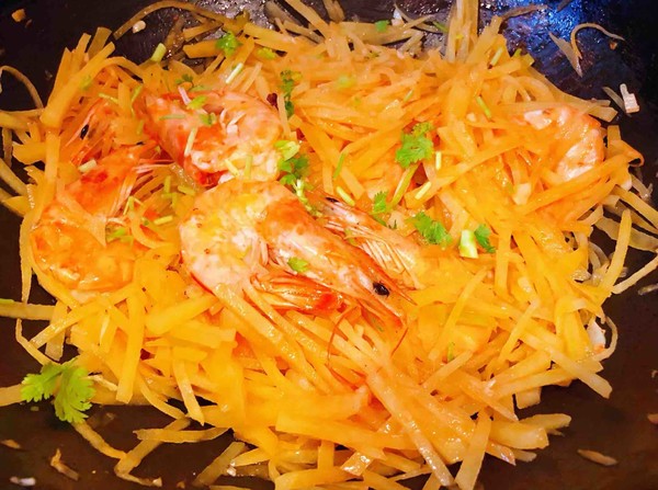 海蝦炒土豆絲的做法-咸鮮味炒菜譜-易網健康養生網 海蝦炒土豆絲的做法-咸鮮味炒菜譜