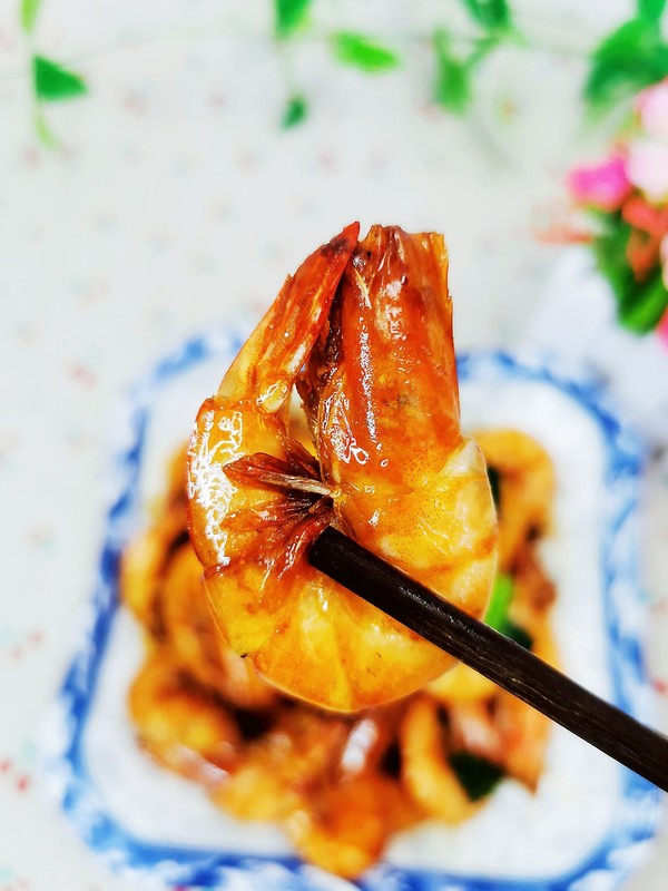 紅燜大蝦的做法-咸鮮味燜菜譜