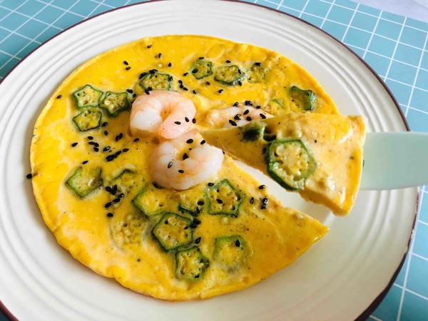 秋葵蝦仁蛋餅的做法-家常味煎菜譜-易網健康養生網 秋葵蝦仁蛋餅的做法-家常味煎菜譜