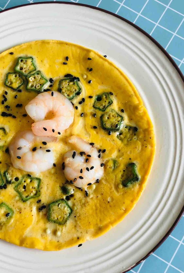 秋葵蝦仁蛋餅的做法-家常味煎菜譜-易網健康養生網 秋葵蝦仁蛋餅的做法-家常味煎菜譜