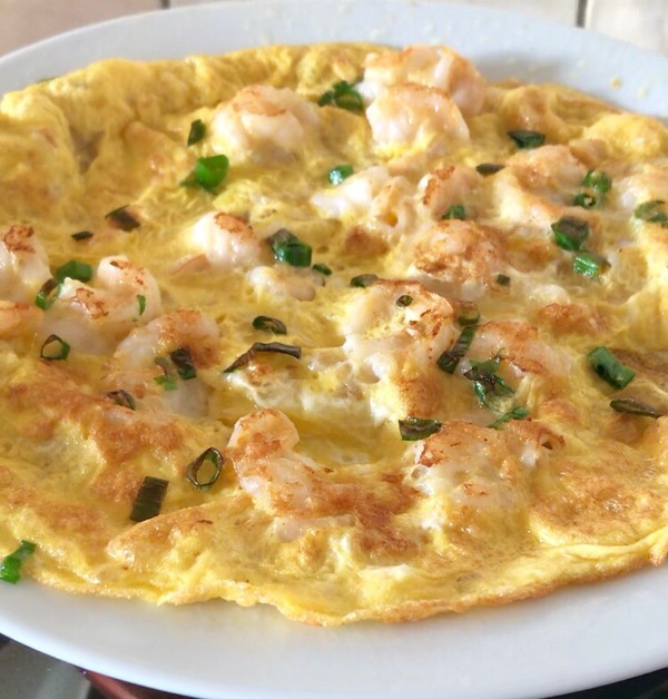 蝦仁烘蛋的做法-咸鮮味煎菜譜