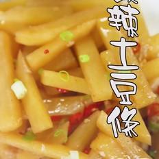 酸辣土豆條的做法-家常味炒菜譜