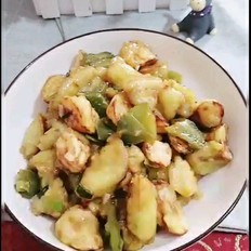 山藥版地三鮮的做法-家常味炒菜譜