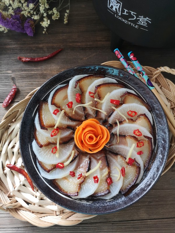 蘿卜蒸臘肉的做法-咸鮮味蒸菜譜-易網健康養生網 蘿卜蒸臘肉的做法-咸鮮味蒸菜譜