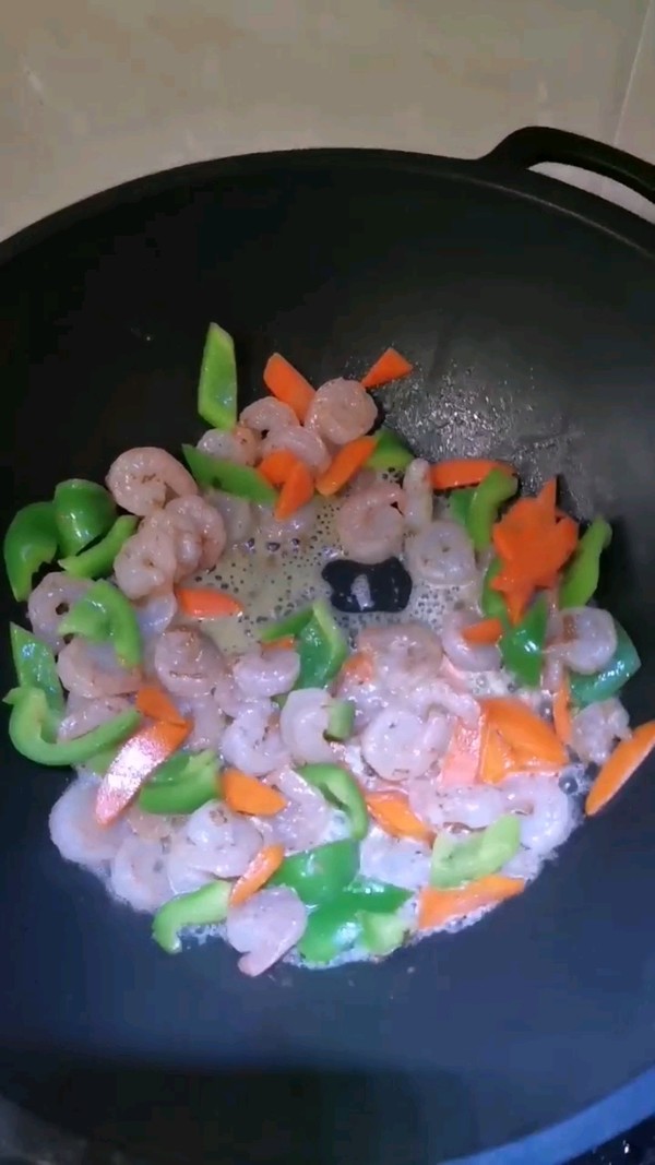 蝦仁炒時蔬的做法-家常味炒菜譜