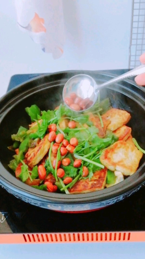 干鍋豆腐的做法-咸鮮味燜菜譜
