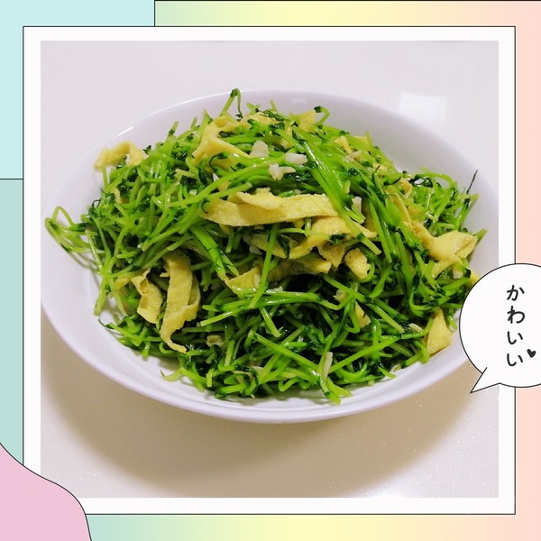 翡翠豆苗炒雞蛋的做法-家常味炒菜譜-易網健康養生網 翡翠豆苗炒雞蛋的做法-家常味炒菜譜