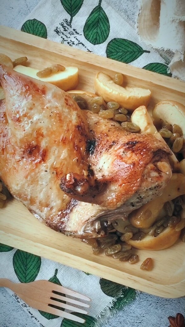 香烤半片鴨的做法-家常味烤菜譜