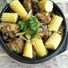 玉米筍蒸排骨的做法-咸鮮味蒸菜譜