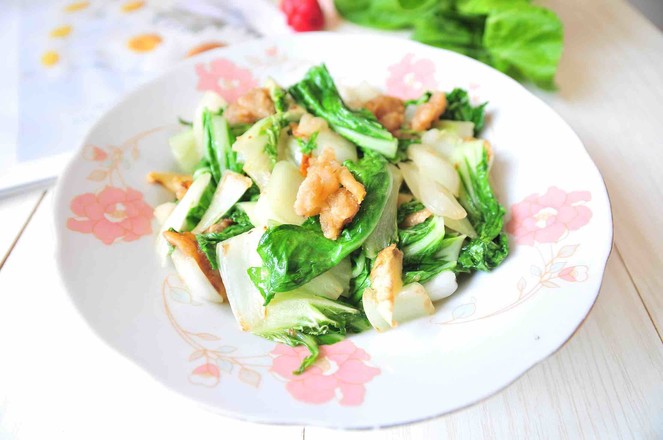 油渣青菜的做法-家常味炒菜譜-易網健康養生網 油渣青菜的做法-家常味炒菜譜