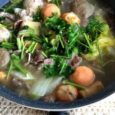 暖冬簡易砂鍋的做法-咸鮮味煮菜譜