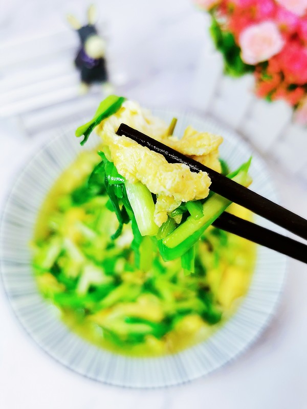 蒜苗炒雞蛋的做法-咸鮮味炒菜譜