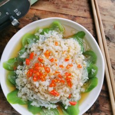 蒜蓉粉絲蒸絲瓜的做法-家常味蒸菜譜