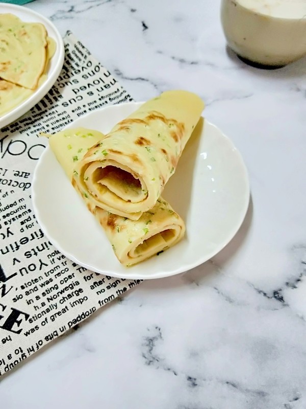 蔥花雞蛋餅的做法-家常味煎菜譜