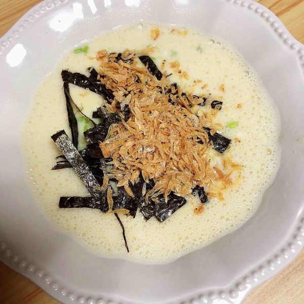 海米海苔豆?jié){蒸水蛋的做法-咸鮮味蒸菜譜-易網(wǎng)健康養(yǎng)生網(wǎng) 海米海苔豆?jié){蒸水蛋的做法-咸鮮味蒸菜譜