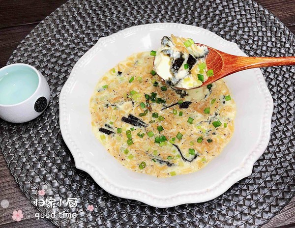 海米海苔豆?jié){蒸水蛋的做法-咸鮮味蒸菜譜-易網(wǎng)健康養(yǎng)生網(wǎng) 海米海苔豆?jié){蒸水蛋的做法-咸鮮味蒸菜譜