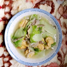 大白菜炒蘑菇的做法-家常味炒菜譜