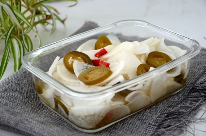 辣椒圈白蘿卜泡菜的做法-酸辣味泡菜譜-易網健康養生網 辣椒圈白蘿卜泡菜的做法-酸辣味泡菜譜