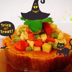 雞丁南瓜盅的做法-其它口味蒸菜譜