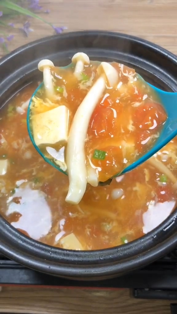 減脂豆腐湯的做法-酸甜味煮菜譜