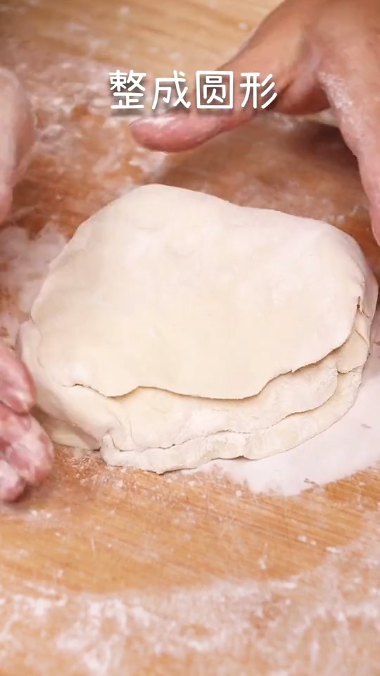 千層肉餅的做法-咸鮮味煎菜譜