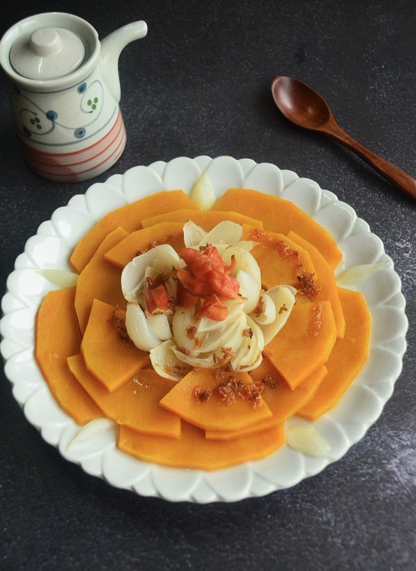 百合蒸南瓜的做法-甜味蒸菜譜