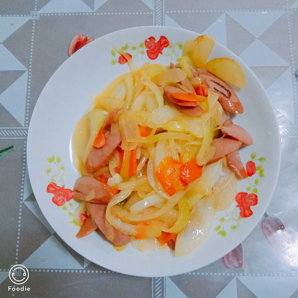 洋蔥胡蘿卜的做法-家常味炒菜譜