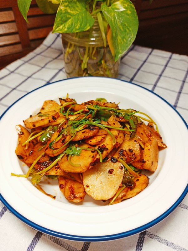 香辣醬炒洋姜的做法-香辣味炒菜譜