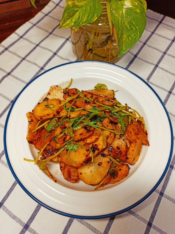 香辣醬炒洋姜的做法-香辣味炒菜譜