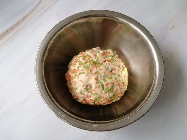 胡蘿卜蔬菜蒸丸子的做法-家常味蒸菜譜