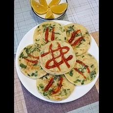 香蔥雞蛋餅的做法-蔥香味煎菜譜