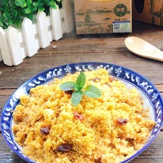 小米蒸雞肉的做法-家常味蒸菜譜